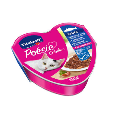 Vitakraft Poésie Peixe terrina em molho para gatos